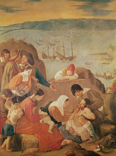 Care of women after the battle at the reconquest of the San Salvador Bay, Brazil by Juan Bautista Maíno